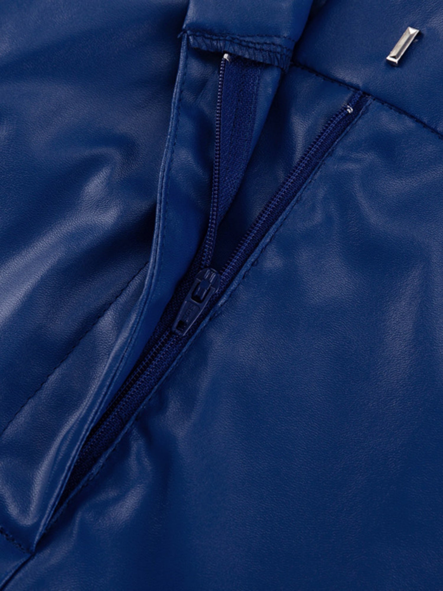 Leather Stitching High-waisted Hip Lift Straight-leg Pants Pants