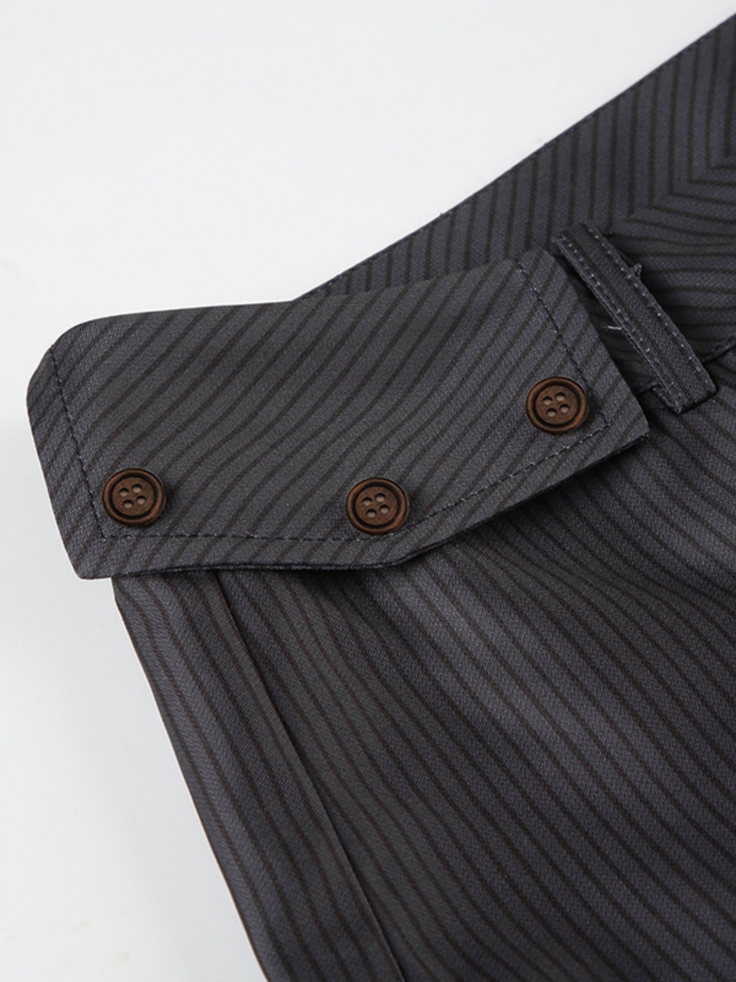 Stripes Contrasting Colors Low-rise Micro-flared Straight-leg Pants Pants