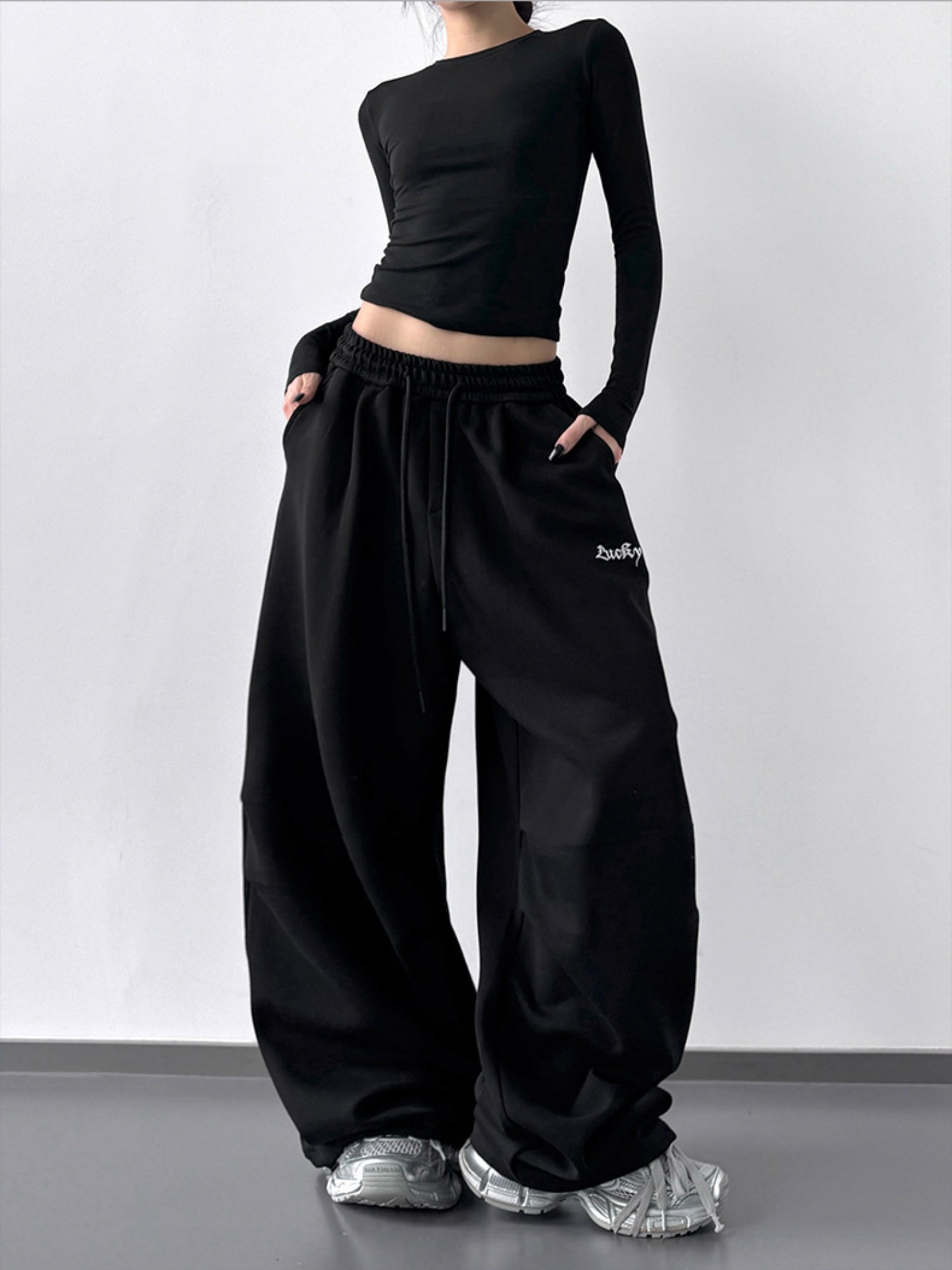 Casual Sweatpants Hip-hop High Street Jazz Pants Flowy Sportswear Pants