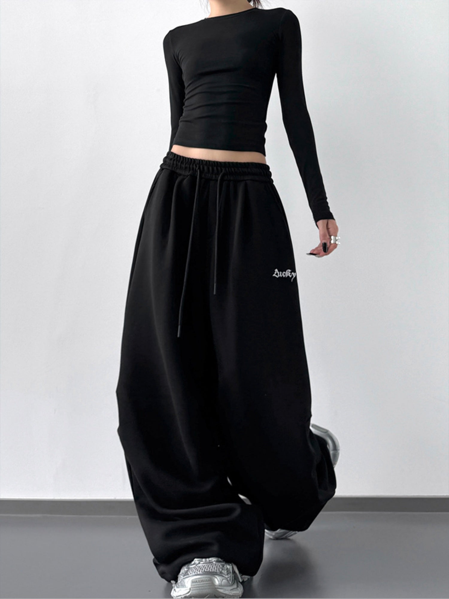 Casual Sweatpants Hip-hop High Street Jazz Pants Flowy Sportswear Pants