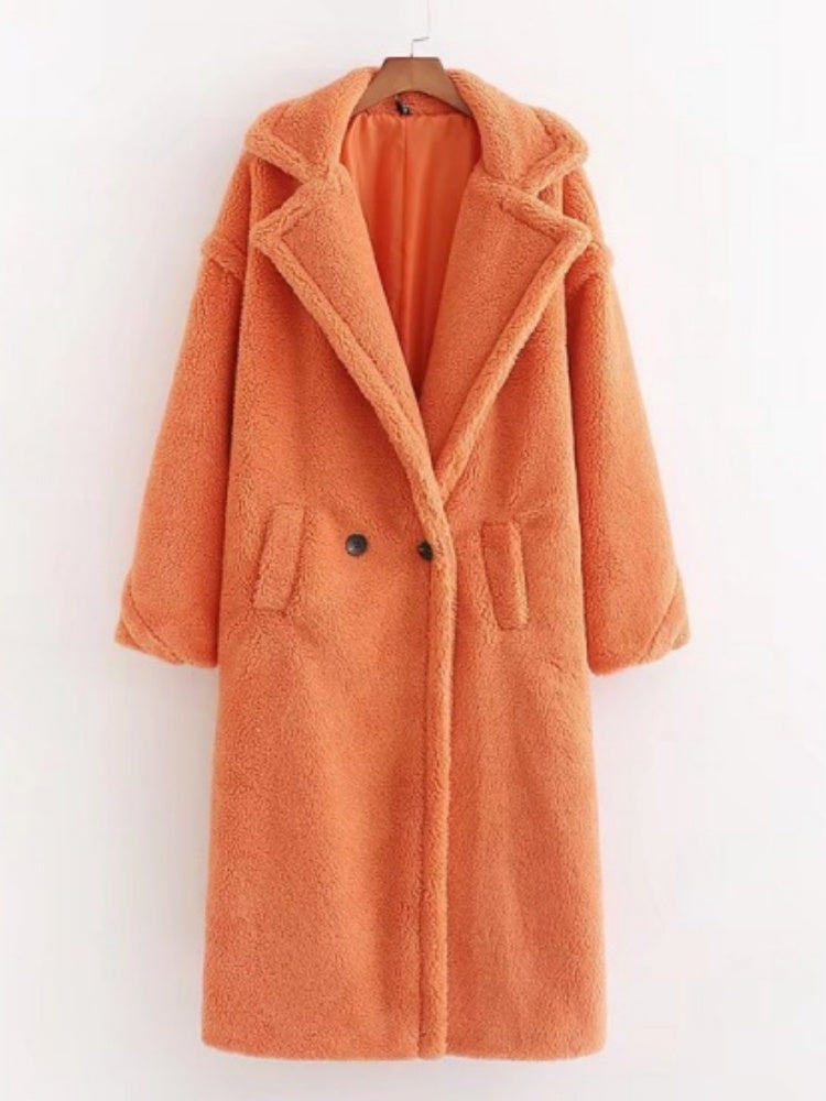 Thickened Warm Long-sleeved Long Coat