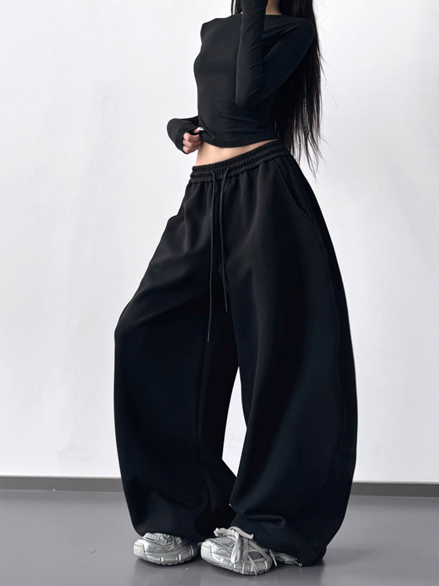 Drawstring Sweatpants Drape Sweatpants