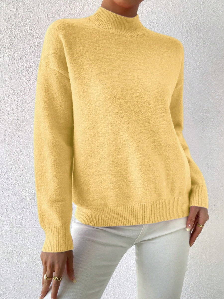 Pullover Turtleneck Thread Daily Work Sweaters