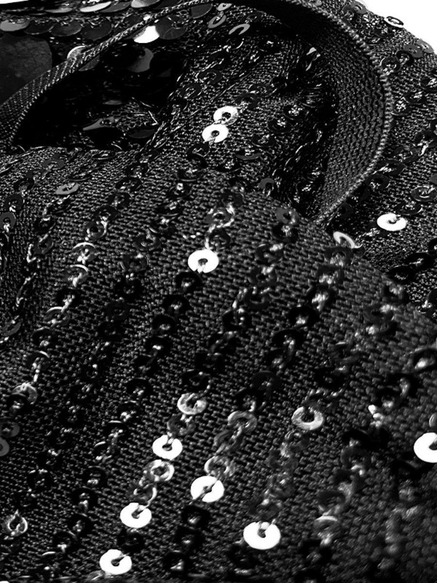 Sleeveless Bodycon Dress Large Sequins Backless Halter Short Dress