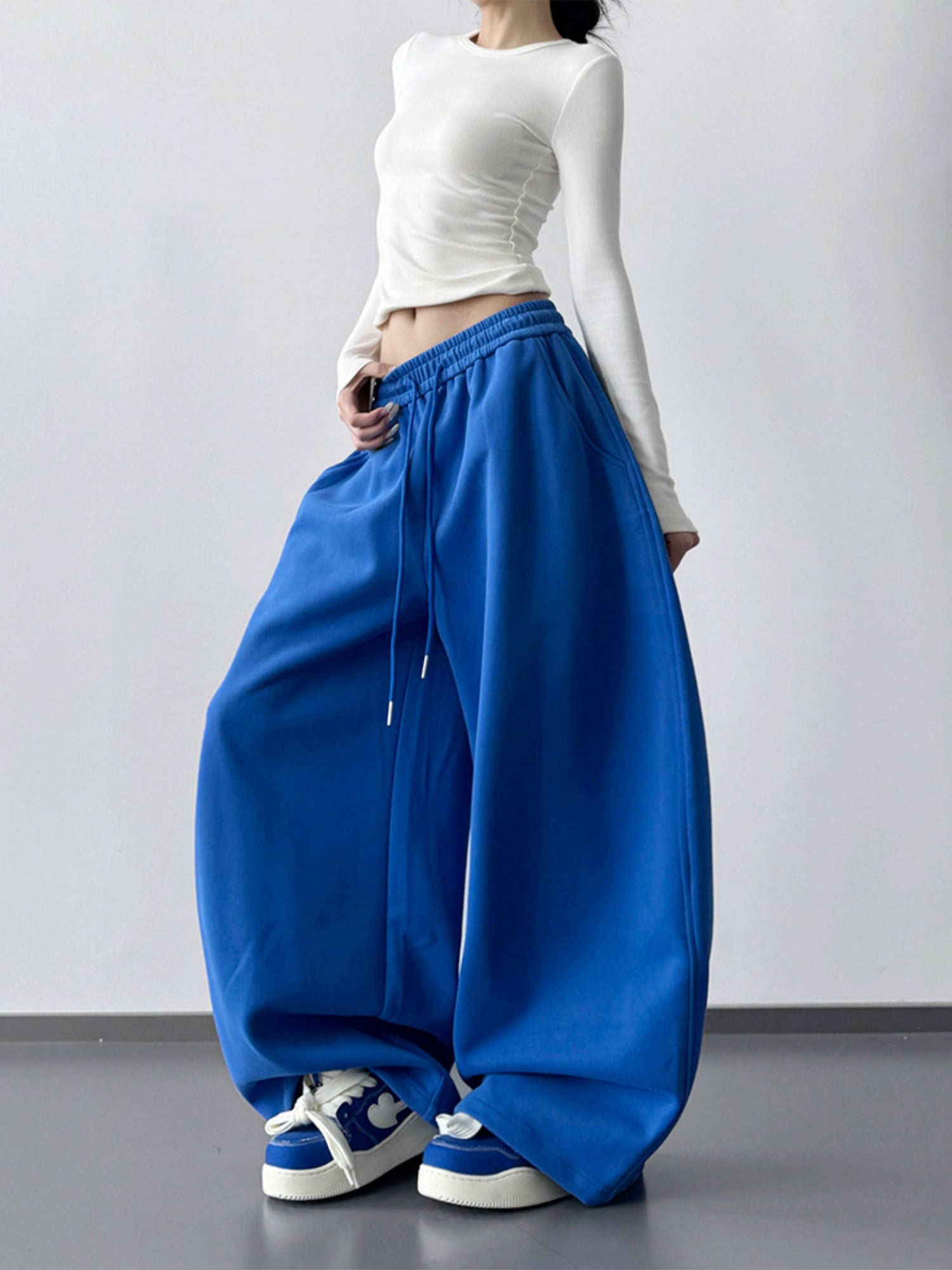 Drawstring Sweatpants Drape Sweatpants