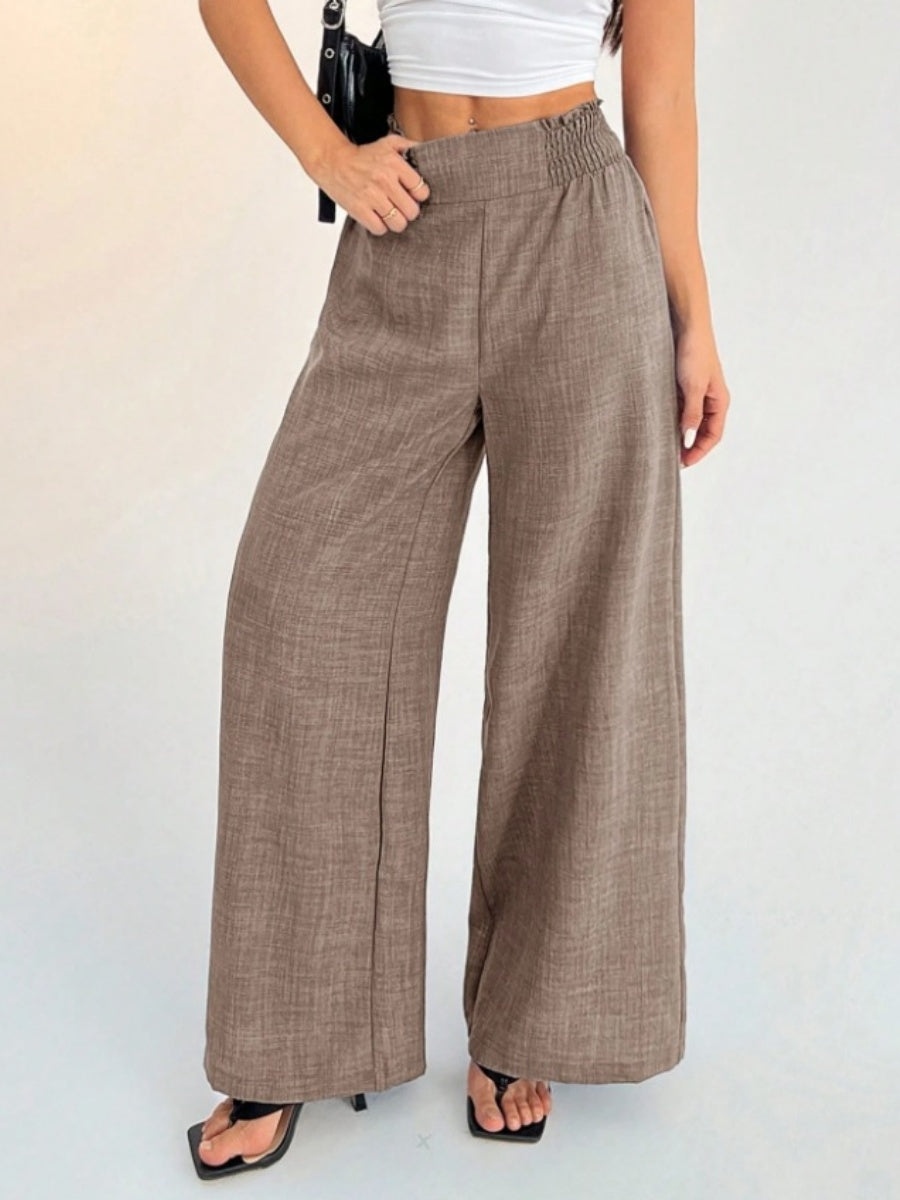 Casual style Straight-leg Pants