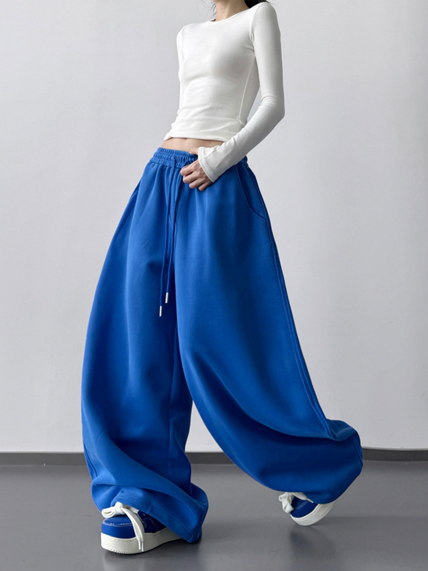 Drawstring Sweatpants Drape Sweatpants